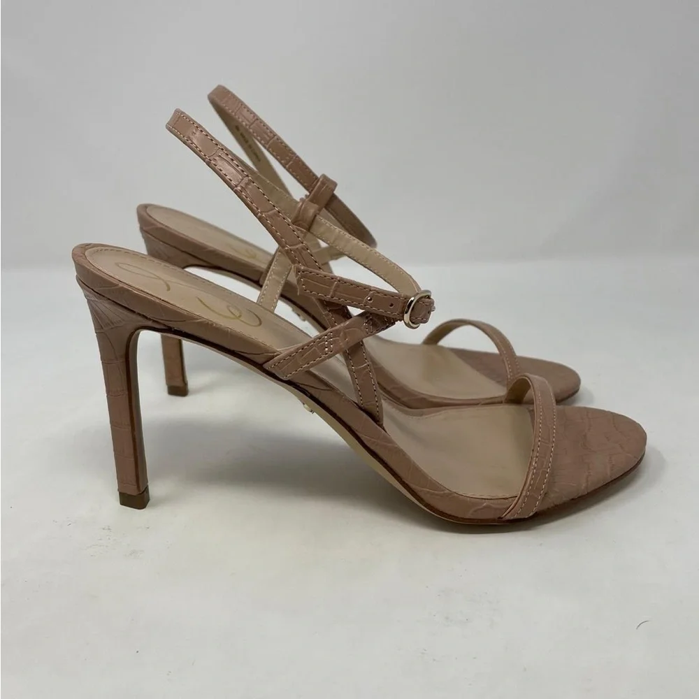 Sam Edelman Doran Heel Sandals in Maple Croco - NWT - Picture 5 of 12